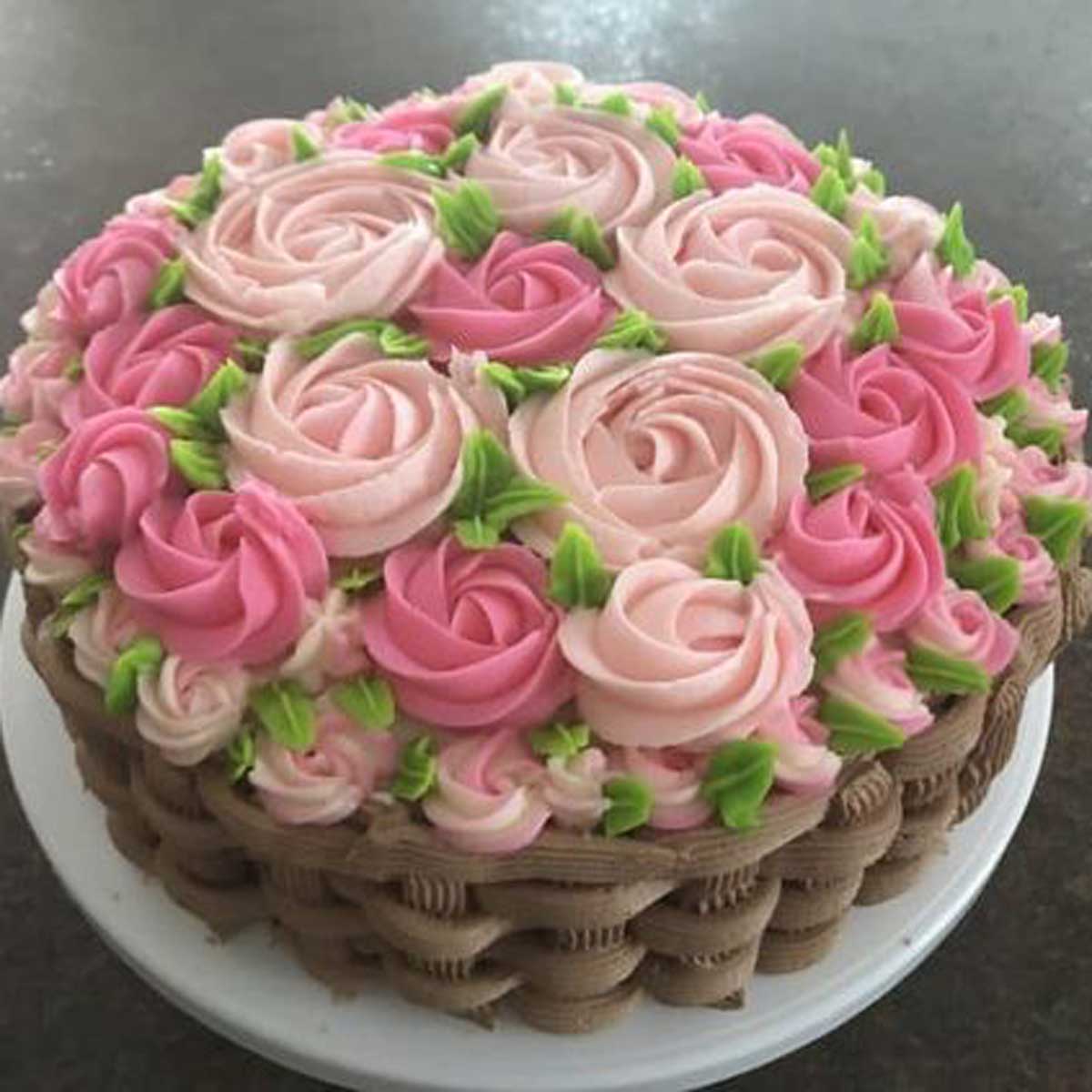 Flower Basket Cake Designs & Images